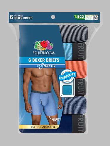 Image of Fruit of the Loom Men's Coolzone Boxer Briefs, Moisture Wicking & Breathable