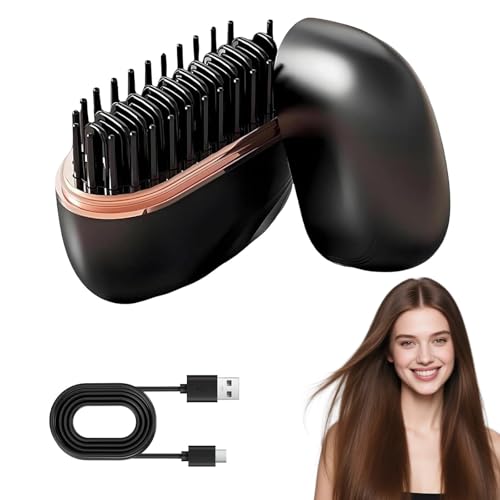 Mini Plancha de Pelo,Plancha de Viaje,Mini Cepillo Alisador Pelo Portátil para Viajes,3 Niveles de Temperatura,Calentamiento Ultrarrápido en 10s,Mini Viaje uso en el Hogar
