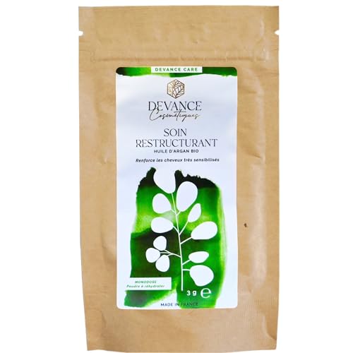 Soin capillaire restructurant pour cheveux abîmés - poudre, vegan et naturel