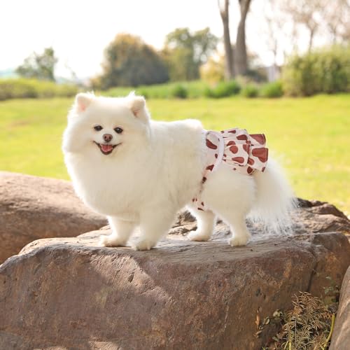 Image of Reusable Dog Diapers Female 3 Pack Doggie Diapers for Period Heat Incontinence Puppy Training (Small, Animal Print)