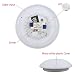 B.K.Licht 15W Plafón con Sensor de Movimiento para baño LED Ø28cm I...