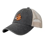 Oregon State University Logo Hat Adjustable Athletic Vintage Washed Distressed Mesh Baseball Cap Black