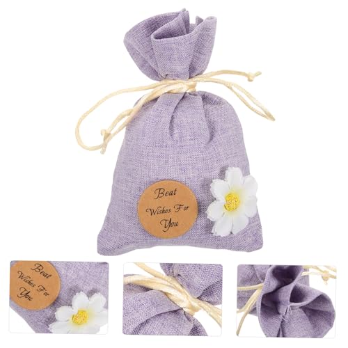 10 bolsas vacías rellenable de lino para lavanda 15.8x10.5 cm miniatura 2