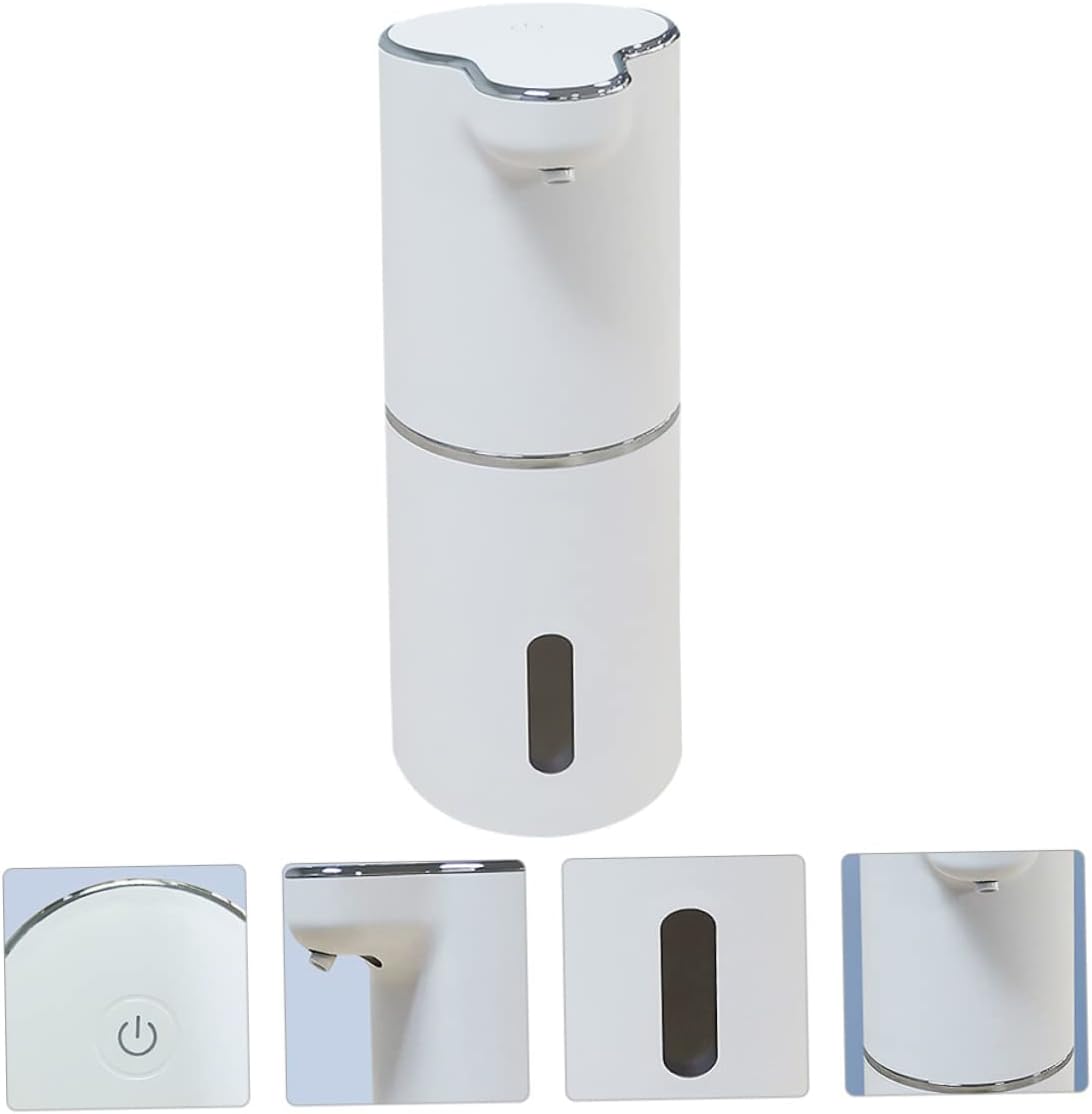 Automatic Touchless Soap Dispenser Infrared Sensing Foam Dispenser for Bathroom and Kitchen USB Rechargeable Level Dispensing Control Compact for Easy Use and Storage