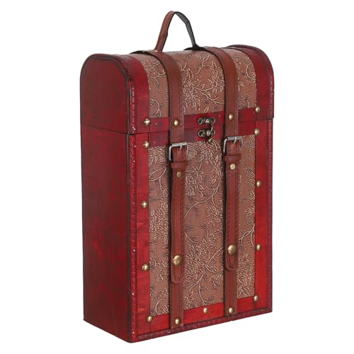 Coffret vin bois vintage protégeant vos bouteilles avec un style décoratif