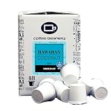 Hawaiian Coconut Decaf Coffee Pods by Coffee Beanery | 48ct Bulk Medium Roast Arbica Coffee
