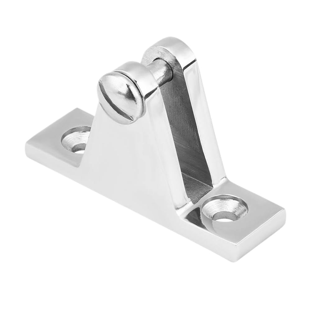 Marine Deck Hinge Mount Fitting 316 Stainless Steel Compatible with Bimini Yacht Hardware