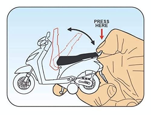 Image of CENTY Toys Bestiva Blue Colour Scooty Toy - Pull Back Action- Rear Wheel Suspension Moves - Seat Opens - Pull Back Action That Can Change To Free Wheel, 3-12 years