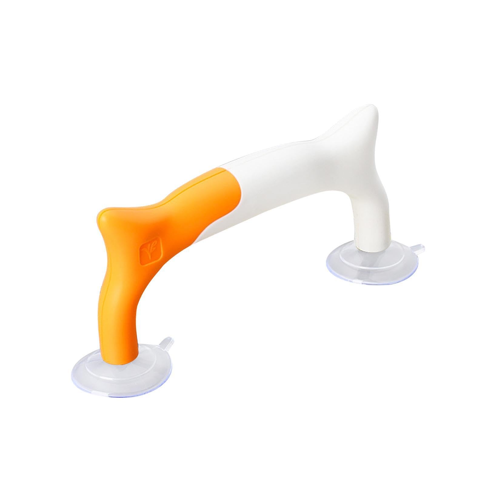 Amslsiu Yellow White Multifunction Quilting Ruler Grip Handle Featuring Reliable Suction Cups Tool For Accurate Crafting And Sewing Template Ruler Handle Diy Sewing Tool, 18X7.8cm