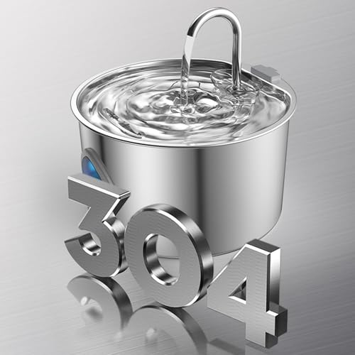 Fuente automática para mascotas 3.2L acero inoxidable miniatura 4