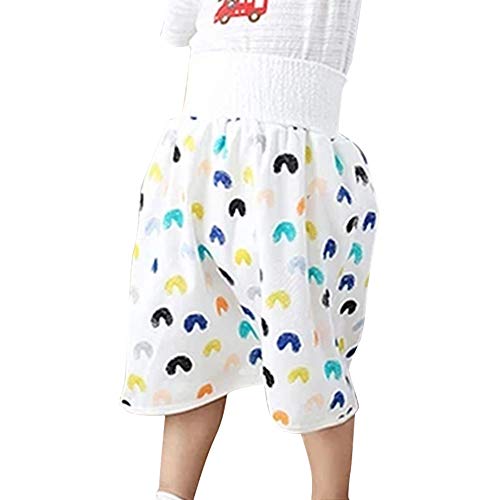YTXTT Saia de fralda confortável, shorts de cintura alta que protege a barriga, shorts 2 em 1 imperm
