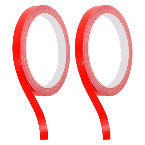 WOONEKY 2 Rollos Protector de Marco para Raqueta de Tenis Mesa Adhesivo Rojo Ultrafino Resistente UV para Entrenamiento y Competición