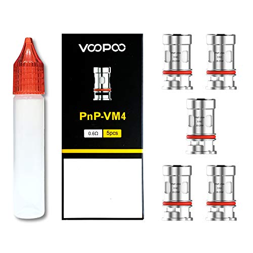 VOOPOO PNP 交換用 コイル for DRAG Argus VINCI NAVI V.SUIT + エンプティボトルセット (PnP-VM4(0.6Ω))
