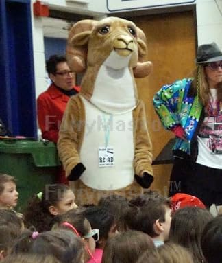 Adult Superb Realistic Ram High School Suit Animal Mascot Costume Party Carnival Costumes