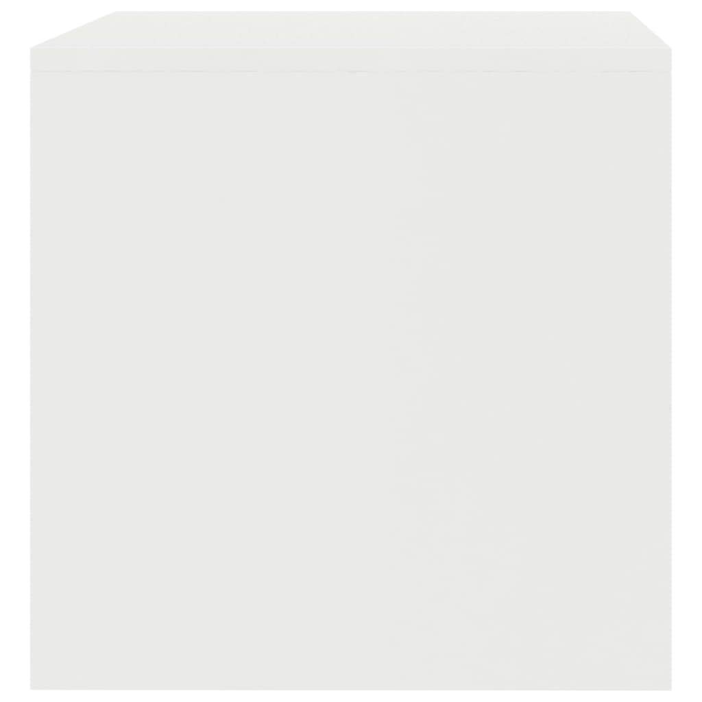 vidaXL Mueble TV Estante Mesa Baja Televisión Aparador Televisor Módulo Diseño Simple Compartimento Salón Habitación Comedor Sala Contrachapada Blanco