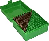 MTM 100 Round Flip-Top Ammo Box Rifle .17, .222, 223, 6x47, .222 Mag. (Grün)