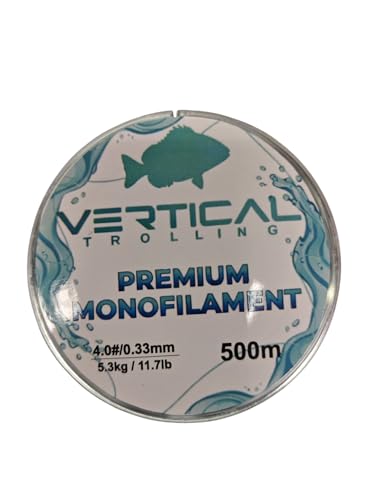VERTICAL TROLLING Monofilo da Pesca Nylon 500m – Alta Resistenza