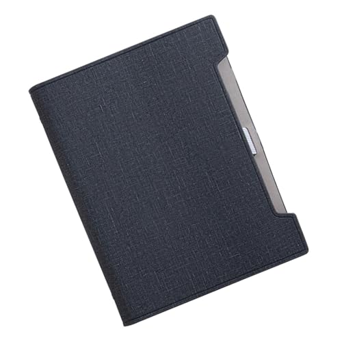 Carnet rechargeable contre la perte de notes avec couverture rigide en cuir et fente pour stylo