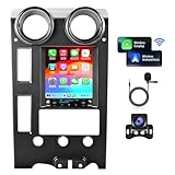 Car Radio for Hummer H2 2002-2007 Stereo Upgrade Replacement Carplay Android Auto 9.7 Inch Touch Screen Android 12 Head Unit Bluetooth 5.0 GPS Navigation 4G WiFi FM/AM/RDS Radio with Backup Camera