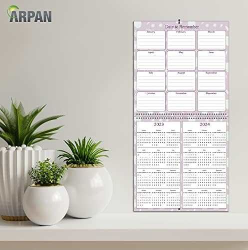 Arpan 2023 Family Home Planner Wall Calendar. Month-to-View Family Organizer with 5 Columns. Runs from 1st Jan' 2023 to 31st Dec' 2024 Planner