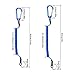 Dreamtop 12 Pcs Fishing Tool Lanyard with 2 Sizes, Heavy Duty Fishing Coiled Lanyard Retractable with Stainless Steel Clip Kayak Tool Multi-Colored Safety Rope