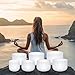 Sevenbowls 432HZ 6-12 Inch Set Of 7 PCS Frosted Chakra Quartz Crystal Singing Bowls For Sound Healing Free 2 PCS Travel Carry Case Bag1pcs crystal mallets 1pcs Rubber Mallet Unique Spiritual Gifts