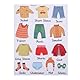 Gadpiparty 1 Set Abnehmbare Kommode, Kleidungsaufkleber, Kleidungssortierung, Wandaufkleber, Kleidungsklassifizierung, Logo-Aufkleber für Kinder, Zuhause, Schlafzimmer, Dekoration