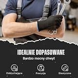 24 pary rękawic roboczych powlekanych PU Mechanik ogrodniczy i uchwyt na rękawiczki FUZZIO (L - 9, czarny)