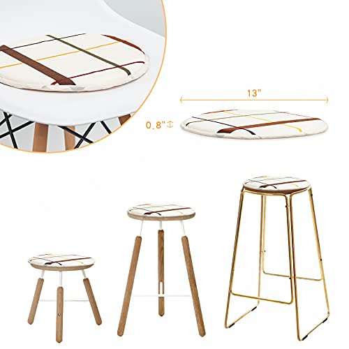 Joyingtwo Chair Pads And Cushions For Dining Chair Sponge Pads Non-Skid Back Round Seat Pad Cafe Seat Cushions High Stool Chair Pads Bar Chair Cushion 13 Inch 2Pack #TOP1