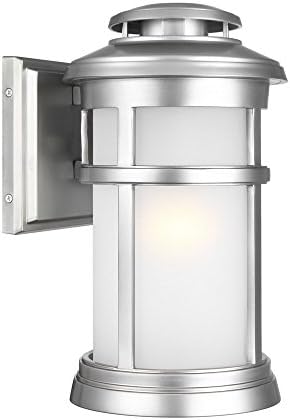 Feiss Lighting-Newport-Outdoor Wall Lantern in Transitional style made with StoneStrong for Coastal Environments-Brushed
