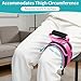 Thigh Lifter Strap (2 Pack)，Leg Lifter Strap for Limited Mobility，Pull Up Assistance Belt，Movement - Transfer Device for Limited Mobility, Knee Recovery - for Elderly, Senior & Disabled, (Pink)