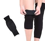 Unisex Cashmere Wool Knee Brace Pads Winter Warm Thermal Knee Warmers Thicken Lengthen Breathable Elastic Knees Sleeves Support Protector for Ski Cycling Dance Runing Arthritis Tendonitis(1 Pair)