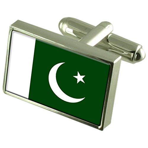Gemelos de Pakistán esmaltados de alta calidad con caja de recuerdo