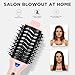 Aima Beauty Blow Dryer Brush - Ionic Ceramic Hot Air Brush for Frizz-Free Straightening & Voluminous Blowout, 2.3‘’/ 60mm Oval Barrel with Nylon Bristles, 360 Surrounded Vent, 3 Heat Settings, Pink