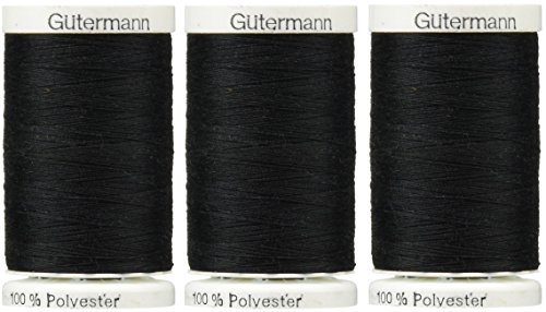 Sew-All Thread 547 Yards-Black (3 Pack)