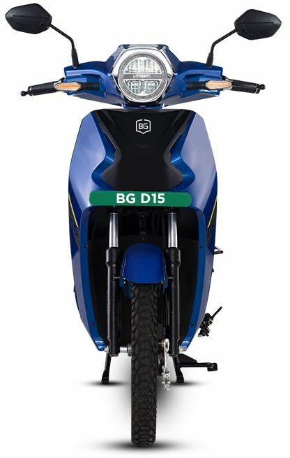 Image of BG D15 Pro Electric Scooter With Charger, Glistening Blue (Advance Booking for Ex-Showroom)