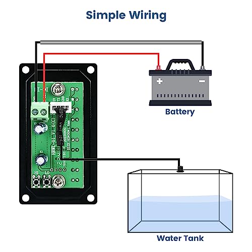 Image of briidea RV Tank Sensor Monitor Panel, RV Water Tank Level Monitor with LED Indicator, Allow You to Replenish The Water Tank in Time, Powered by 7-32V DC, Ideal for RV Motorhome Caravan