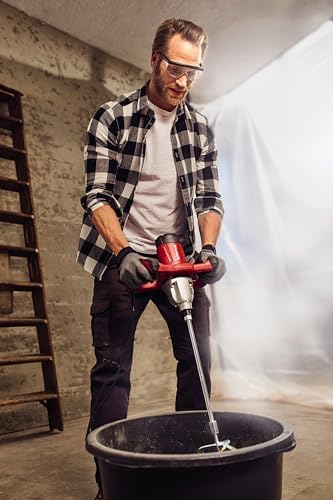 Bild 2 - Einhell Farb-Mörtelrührer TE-MX 1600-2 CE (2-Gang-Getriebe, max. 750 min-1, Drehzahlregelung, inkl. Mörtelrührer Ø133 mm und Maulschlüssel)