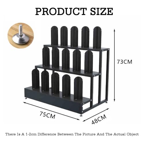 Support de rangement pour rouleaux réglable anti-encombrement - 5