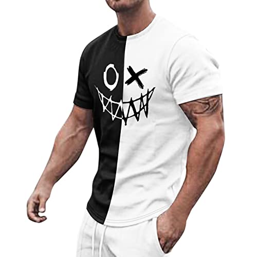 T Shirt Homme Poker 90'S Delavé Resille Customisation Style Poule Ecriture Sprite Joyeux Fashion Ramen PP Profond Poche Cycliste Renard Mao Sympa Maille Ample Haut Meilleur Ours Peau Père FECT Marine