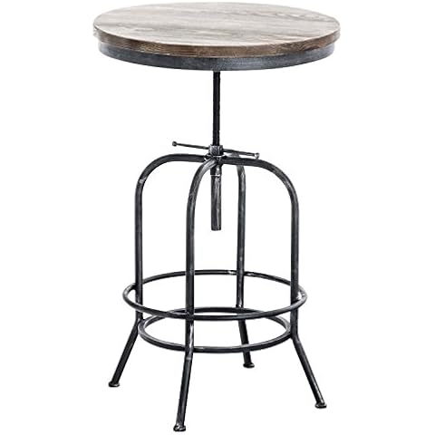 Table de bar Brighton argent antique Cover