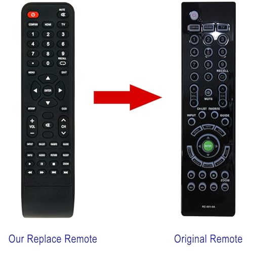 Télécommande RC-801-0A pour remplacer une commande TV cassée - 2
