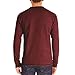 Men's Henley Cotton Casual Long Sleeve Lightweight Button T-Shirts Fashion Slim Fit Basic Tees with Pocket (3X-Large,Red)