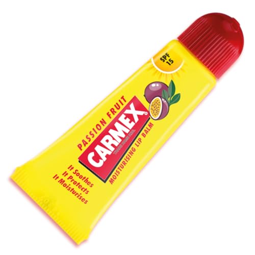 Carmex Passion Fruit Lip Balm Tube | SPF 15 For Sun Protection | Soothes And Repairs Dry, Cracked Lips | Intensely Hydrating Winter Lip Care Formula (10 g) option