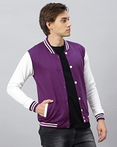 Image of BE SAVAGE Men's Cotton Blend Standard Length Bomber Jacket