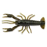 Savage Gear 4D Craw Fishing Bait, Green Pumpkin, Realistic Crawdad Profile, Infused with Scent, Ideal for Jig Heads, Flipping, Carolina Rigs and More