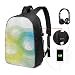 WEQDUJG Mochila Portatil 17 Pulgadas Mochila Hombre Mujer con Puerto USB, Tresillo...
