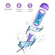 Easy@Home Basalthermometer Fruchtbarkeitsthermometer Ovulationstest zur Zykluskontrolle und Eisprung-Tracking mit Premom APP, Digitales Thermometer mit blauer Hintergrundbeleuchtung LCD-Anzeige (Lila)