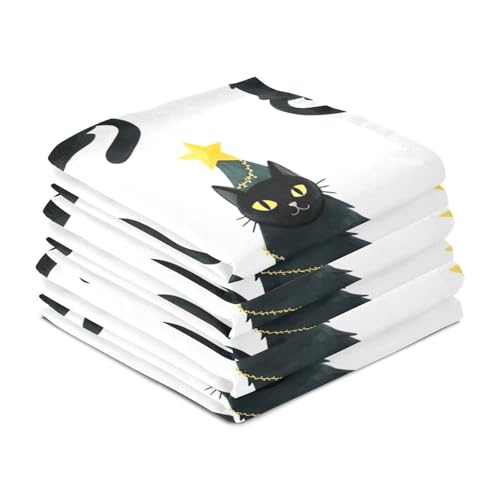 Torchons de cuisine motif chats GAIREG pour décorer la table de Noël en hiver