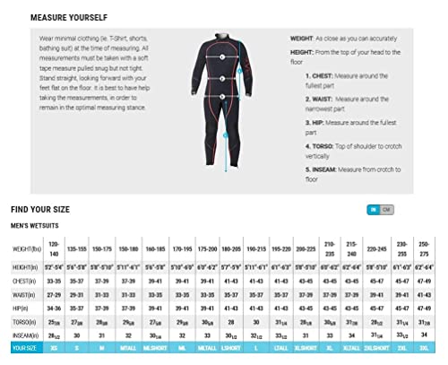 Bare Mens Exowear Long Sleeve Top Wet/Dry Undergarment Shirt (X Large) #TOP4